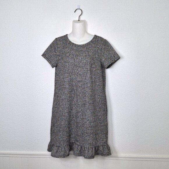 Ann Taylor Loft Tweed Dress Sz S Multicolor Career Preppy Career Workwear Office - Picture 1 of 16